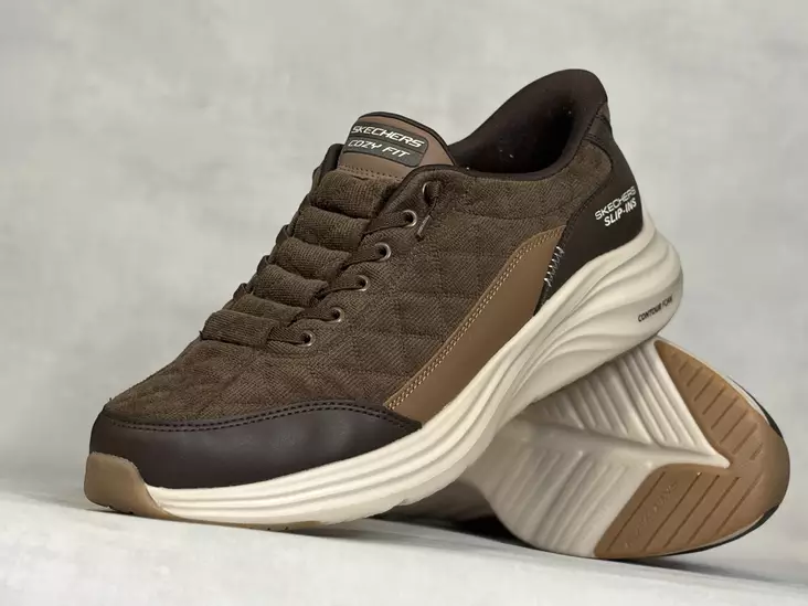 Skechers 232618/BRN Contour Foam - Miesten lenkkarit - 232618BRN - 1