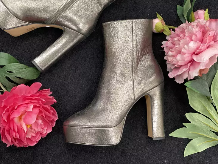 Carrano Craquele Pewter nilkkuri - Naisten korkeakorkoiset nilkkurit - 529003CP - 1