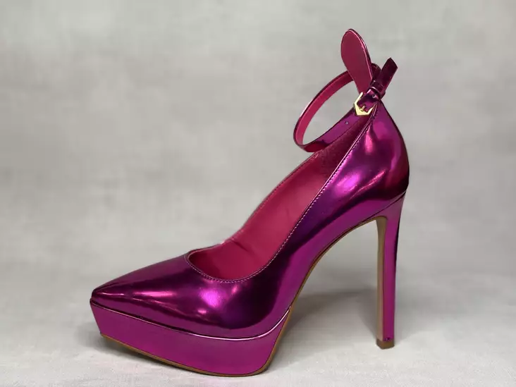 Carrano Spechio Glam Ultra Pink - Remmilliset korkokengät - 571002P - 1