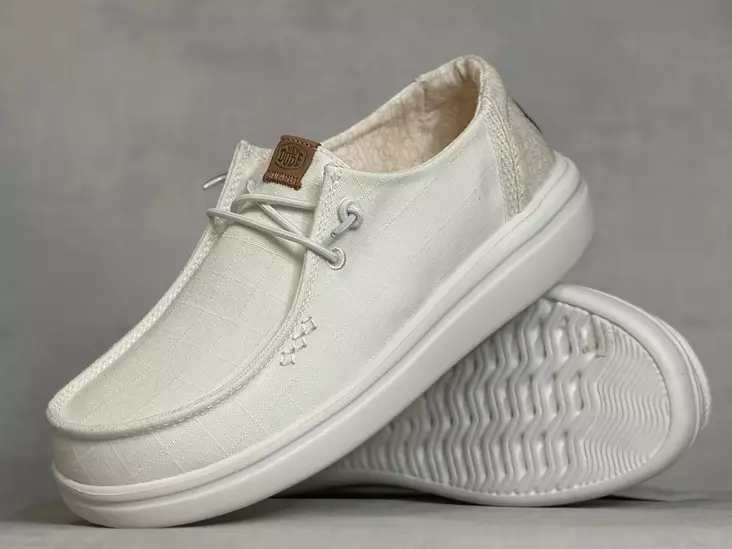 Hey Dude Wendy Rise Chambray Grid - Naisten nauhalliset kävelykengät  - 452741WQ - 1