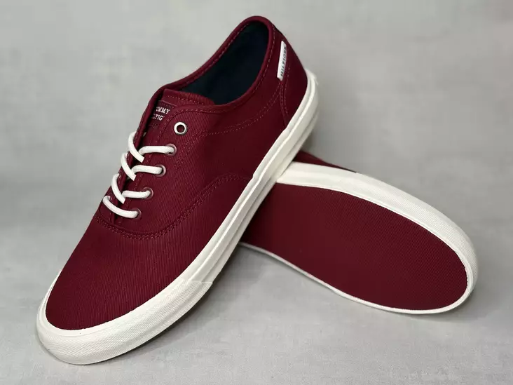 Tommy Hilfiger Vulc Low Oford Twill - Miesten matalavartiset tennarit - FM05400R - 1