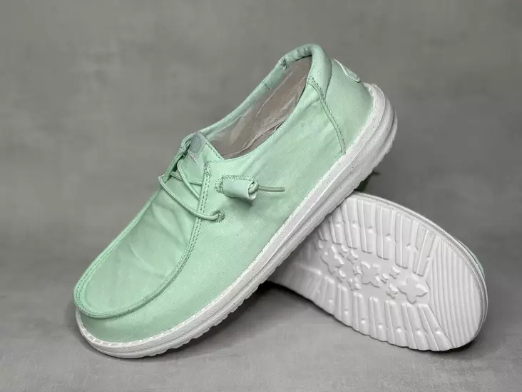 Hey Dude Wendy Stretch Canvas Bay Blue - Naisten nauhalliset kävelykengät  - 409024UU - 1