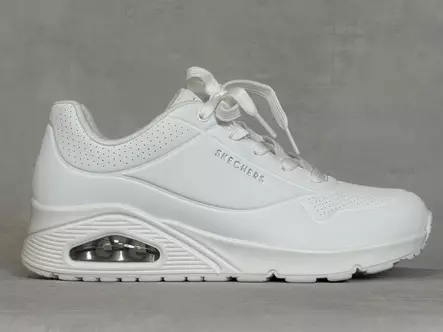 Skechers 73690WHT Uno Stand On Air - Naisten matalavartiset tennarit - 73690W - 2