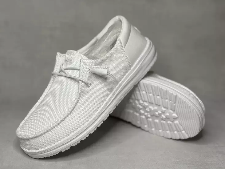 Hey Dude Wendy W Funk Mono White - Naisten nauhalliset kävelykengät  - 40065100W - 1