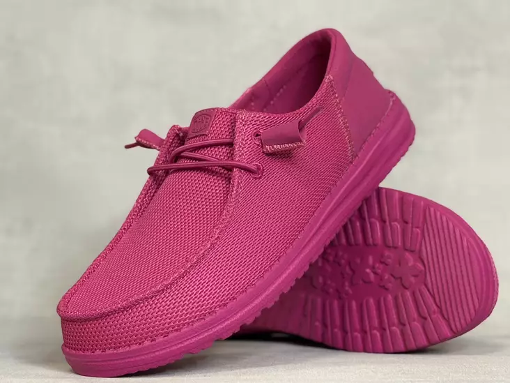 Hey Dude Wendy Funk Mono Fuchsia Pink - Naisten nauhalliset kävelykengät - 400657AX - 1