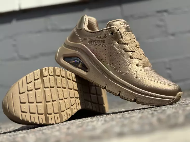 Skechers 177768BRZ Uno Icon Lustrous Air - Naisten matalavartiset tennarit - 177768BRZ - 1